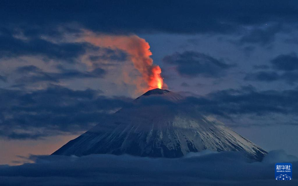 俄羅斯堪察加半島克柳切夫火山噴發